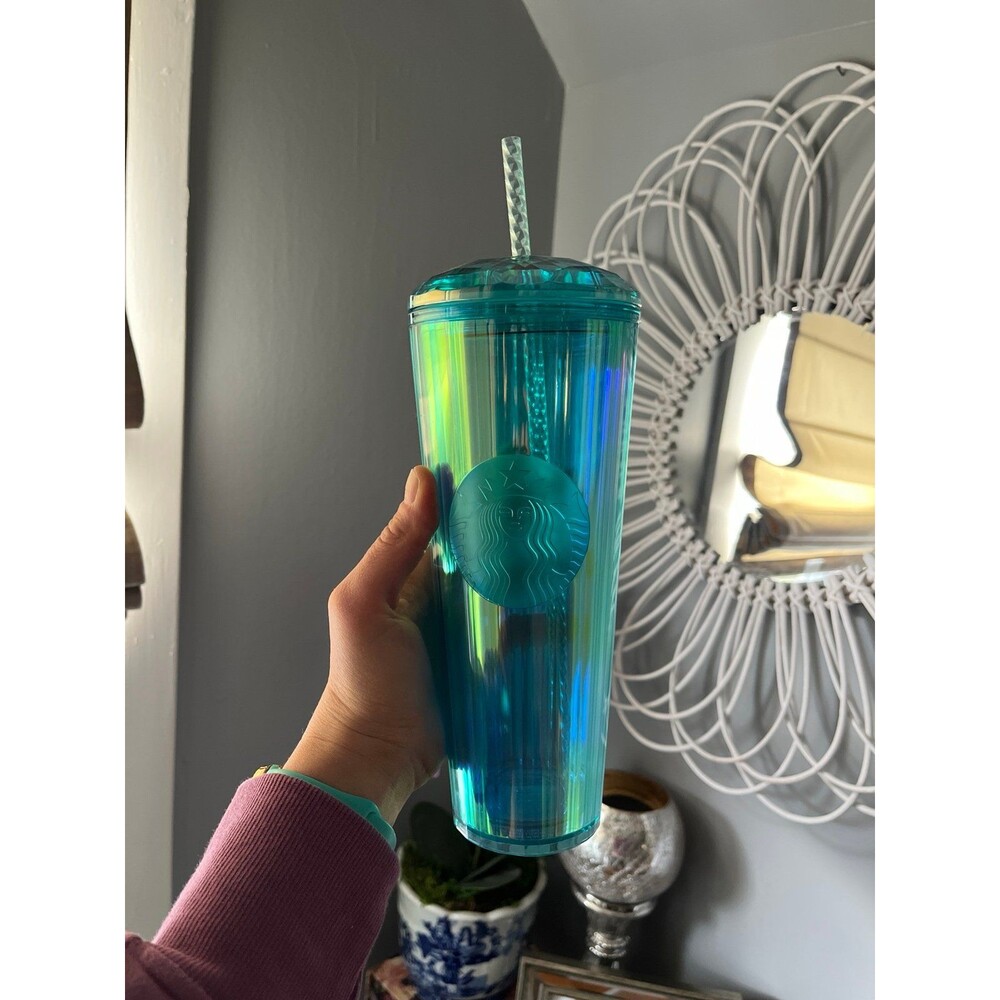 Starbucks mermaid style tumbler NWT